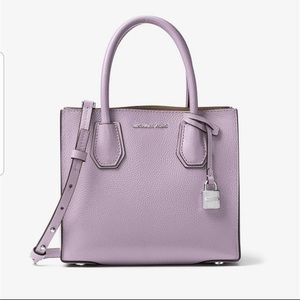NWT Michael Kors sm Mercer Quartz Purple tote